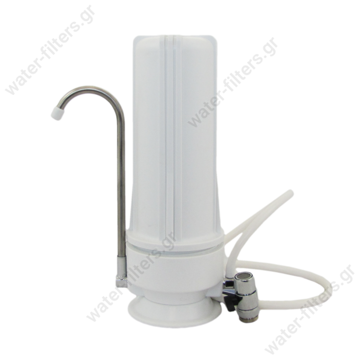 Countertop filter with Carbon Block cartridge. European made