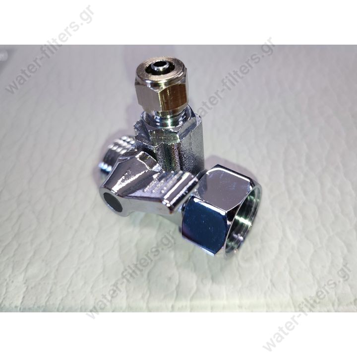  1/2 '' FEEDER CONNECTOR WITH 1/4'' MINI VALVE