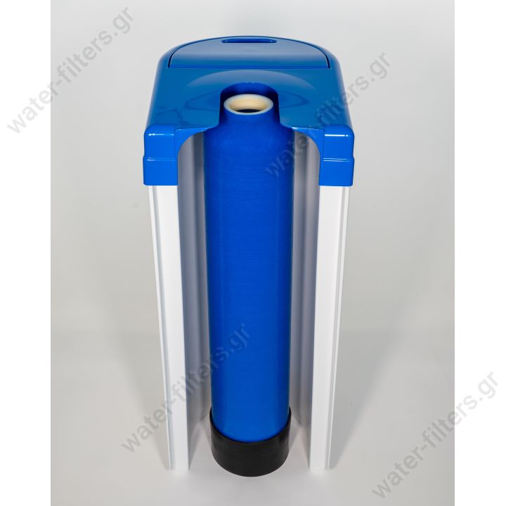 25 LIT SPLASH DESIGN volumetric resin softener with 1 '' hydraulic connections