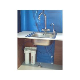 Double Filter under counter (With faucet and installation set) Made in Europe - 